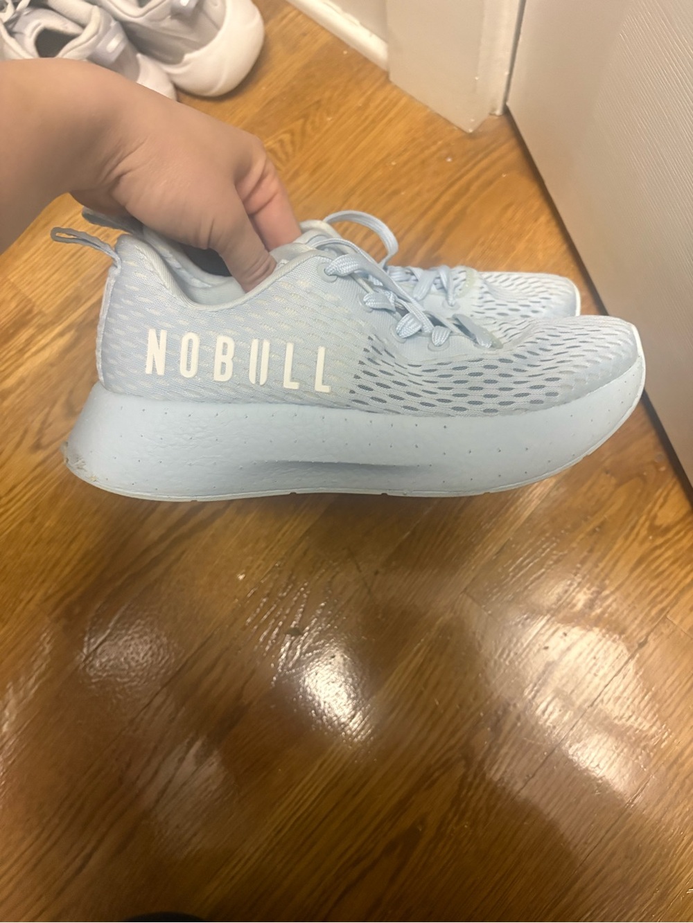 NOBULL Kids Light Blue Mesh Training Sneakers